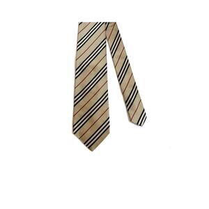 Burberry London Classic Repp Striped Silk Necktie Men W: 3.75" L: 58"